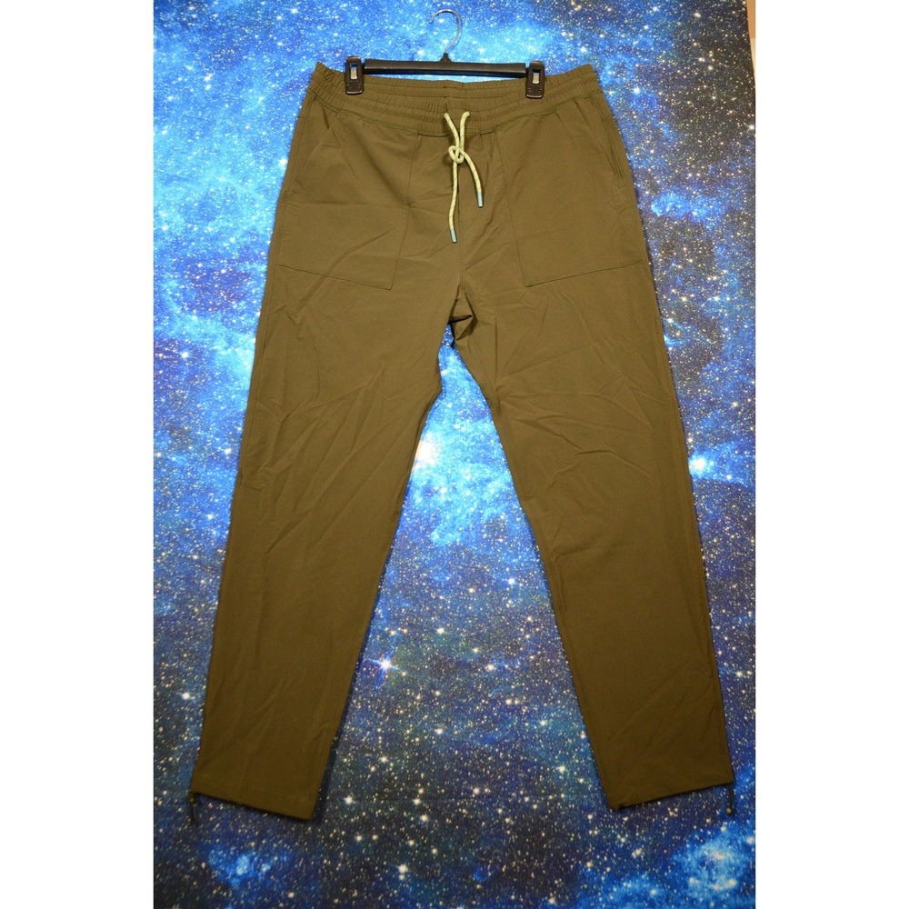 Cotopaxi Pants Mens Large Green Joggers Elastic Waist Zip Pocket Hiking Athletic